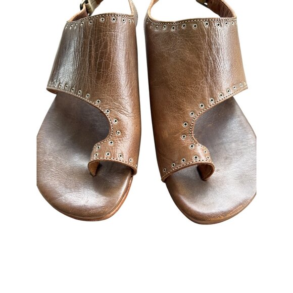 Bed Stu Womens Misha Distressed Leather Sandals Brown Boho Size 9.5 Rustic Buckl - Picture 6 of 13